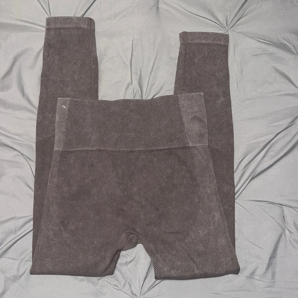 Target Purple And Brown Bundle Pair Of Ribbed Stretch Leggings - Picture 12 of 13